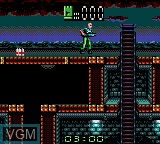 In-game screen of the game Alien 3 on Sega Game Gear