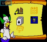 In-game screen of the game Simpsons, The - Bart vs. The World on Sega Game Gear