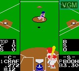 In-game screen of the game Batter Up on Sega Game Gear