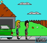 In-game screen of the game Beavis and Butt-head on Sega Game Gear