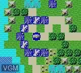 In-game screen of the game Taisenkei - Daisenryaku G on Sega Game Gear