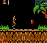 In-game screen of the game Chuck Rock on Sega Game Gear