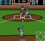 In-game screen of the game Clutch Hitter on Sega Game Gear