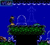 In-game screen of the game Daffy Duck in Hollywood on Sega Game Gear