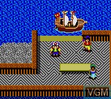 In-game screen of the game Defenders of Oasis on Sega Game Gear