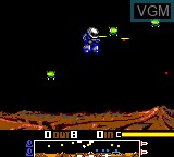 In-game screen of the game Dropzone on Sega Game Gear