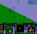 In-game screen of the game F-15 Strike Eagle on Sega Game Gear