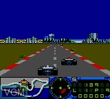 In-game screen of the game F1 Racing on Sega Game Gear