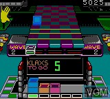 In-game screen of the game Klax on Sega Game Gear