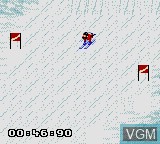 In-game screen of the game Winter Olympic Games - Lillehammer '94 on Sega Game Gear