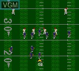 In-game screen of the game Madden NFL 95 on Sega Game Gear
