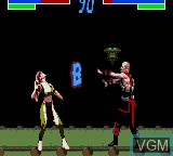 In-game screen of the game Mortal Kombat 3 on Sega Game Gear