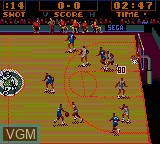 In-game screen of the game NBA Action starring David Robinson on Sega Game Gear