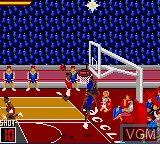 In-game screen of the game NBA Jam Tournament Edition on Sega Game Gear