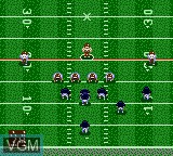 In-game screen of the game NFL Quarterback Club 96 on Sega Game Gear