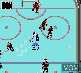 In-game screen of the game NHL All-Star Hockey on Sega Game Gear