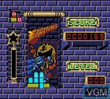 In-game screen of the game Pac-Attack on Sega Game Gear