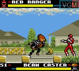 In-game screen of the game Mighty Morphin Power Rangers - The Movie on Sega Game Gear