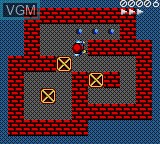 In-game screen of the game Soukoban on Sega Game Gear