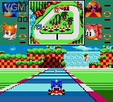 In-game screen of the game Sonic Drift 2 on Sega Game Gear