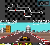 In-game screen of the game Ayrton Senna's Super Monaco GP II on Sega Game Gear