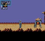 In-game screen of the game Super Star Wars - Return of the Jedi on Sega Game Gear