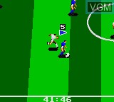 In-game screen of the game World Cup Soccer on Sega Game Gear