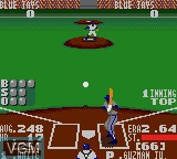 In-game screen of the game World Series Baseball on Sega Game Gear