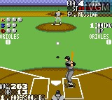In-game screen of the game World Series Baseball '95 on Sega Game Gear