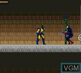 In-game screen of the game X-Men - Mojo World on Sega Game Gear