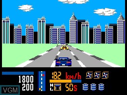 In-game screen of the game Chase H.Q. on Sega Game Gear