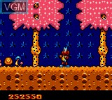 In-game screen of the game James Pond 3 - Operation Starfish on Sega Game Gear