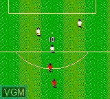 In-game screen of the game Sensible Soccer - European Champions on Sega Game Gear
