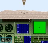 In-game screen of the game Super Battletank on Sega Game Gear