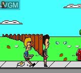 In-game screen of the game Beavis and Butt-head on Sega Game Gear