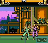 In-game screen of the game Buster Fight on Sega Game Gear