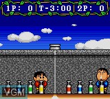 In-game screen of the game Crayon Shin-Chan - Taiketsu! Quantum Panic!! on Sega Game Gear