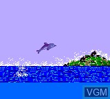 In-game screen of the game Ecco the Dolphin on Sega Game Gear
