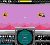 In-game screen of the game G-LOC Air Battle on Sega Game Gear