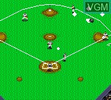 In-game screen of the game Pro Yakyuu GG League '94 on Sega Game Gear