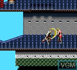 In-game screen of the game Shinobi II - The Silent Fury on Sega Game Gear