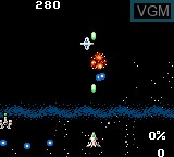 In-game screen of the game Halley Wars on Sega Game Gear