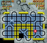 In-game screen of the game Junction on Sega Game Gear
