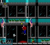 In-game screen of the game Last Action Hero on Sega Game Gear