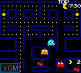 In-game screen of the game Pac-Man on Sega Game Gear