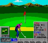 In-game screen of the game PGA Tour Golf II on Sega Game Gear