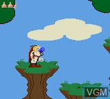 In-game screen of the game Quest for the Shaven Yak starring Ren & Stimpy on Sega Game Gear