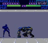 In-game screen of the game Rise of the Robots on Sega Game Gear