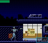 In-game screen of the game RoboCop Versus The Terminator on Sega Game Gear