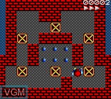 In-game screen of the game Soukoban on Sega Game Gear